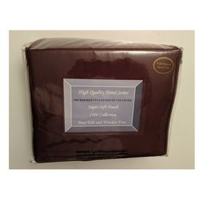 Burgundy Wine 3pc Duvet Cover Set - Full / Queen